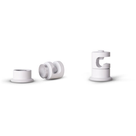 Paco Home Lampenaufhängung Deckenpin Pendelleuchte Affenschaukel Kabelhalter Deckenhaken Weiß 2er Set, Deckenhaken