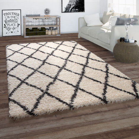 NORCKS Teppich Wohnzimmer Teppiche Schlafzimmer Modern Hochflor  Antirutschmatte Teppich Weiche Fußmatten Groß für Flur Teppich Anti