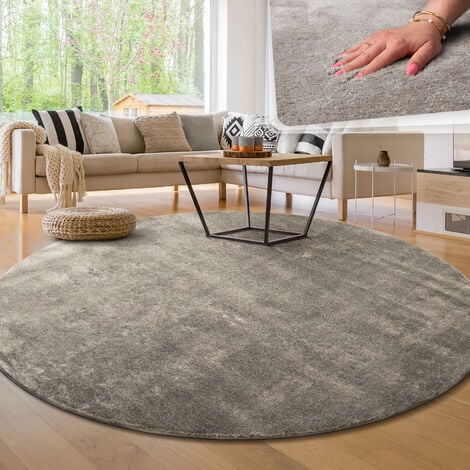 Teppich Designer Meliert Beige Modern Paco 60x110 cm Braun in Grau Kariert Home Trendig Eyecatcher