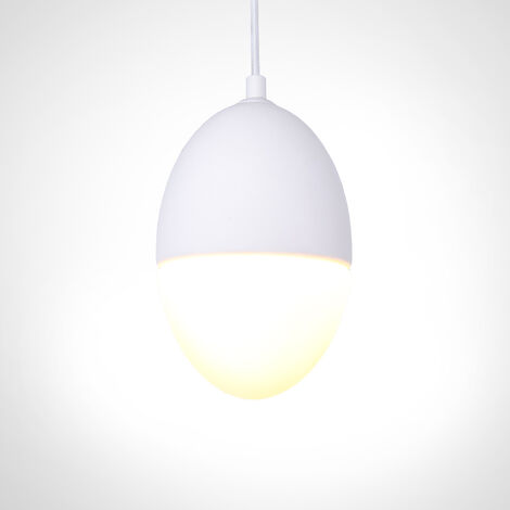 Paco Home Pendelleuchte, Für ohne Wohnzimmer Esszimmer Höhenverstellbar Lampe E27, Leuchtmittel Gips-Weiß, Küche