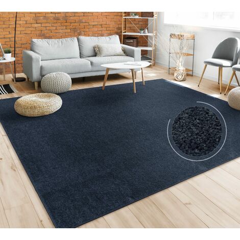 Relaxdays Teppich 70 modern, Flur Handmade, x 140 cm, Flurteppich, Baumwollteppich schwarz-weiß Designer Kurzflor Läufer