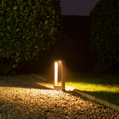 Paco Home Outdoor Außenlampe - 30cm Gartenhaus Wegeleuchte IP54 Typ Pollerleuchte LED, 1 Garten Deko