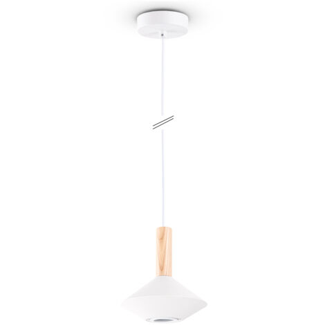 Paco Home Pendelleuchte In Schwarz – Skandi-Design Mit Holz & Stahl, Dimmbar & Längenverstellbar