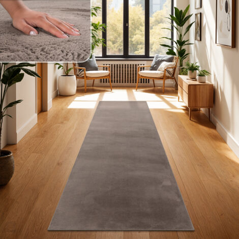 Paco Home Teppich Wohnzimmer Kunstfell Plüsch Hochflor Shaggy Weich Verschied. Farben 60x90 cm, Taupe