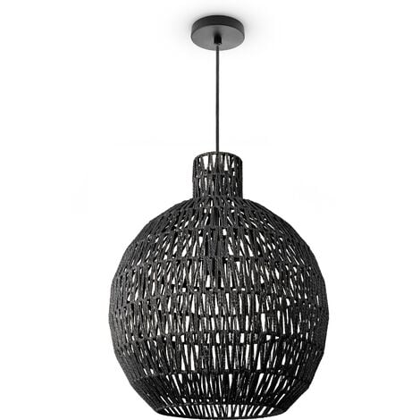 BRILLIANT Lampe, Höhe einstellbar in schwarz kürzbar / Pendelleuchte Elmont matt, E27, 1x A60, der 52W, 45cm Kabel