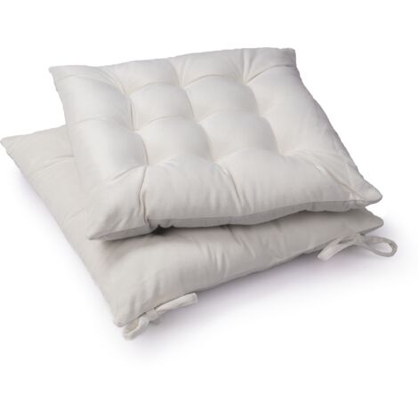 2er Set Sitzkissen 40x40 Cm - Stuhlkissen Für Esszimmer & Büro