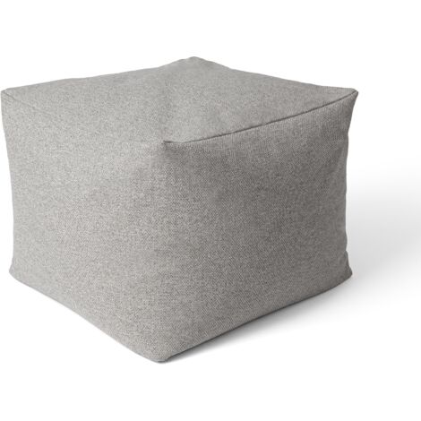 Paco Home In- & Outdoor Sitzsack Wohnzimmer Sitzkissen Hocker Sitzhocker Bodenkissen Pouf Beige 1, 50x50x40