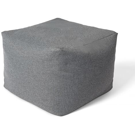 Paco Home In- & Outdoor Sitzsack Wohnzimmer Sitzkissen Hocker Sitzhocker Bodenkissen Pouf Anthrazit 1, 50x50x40