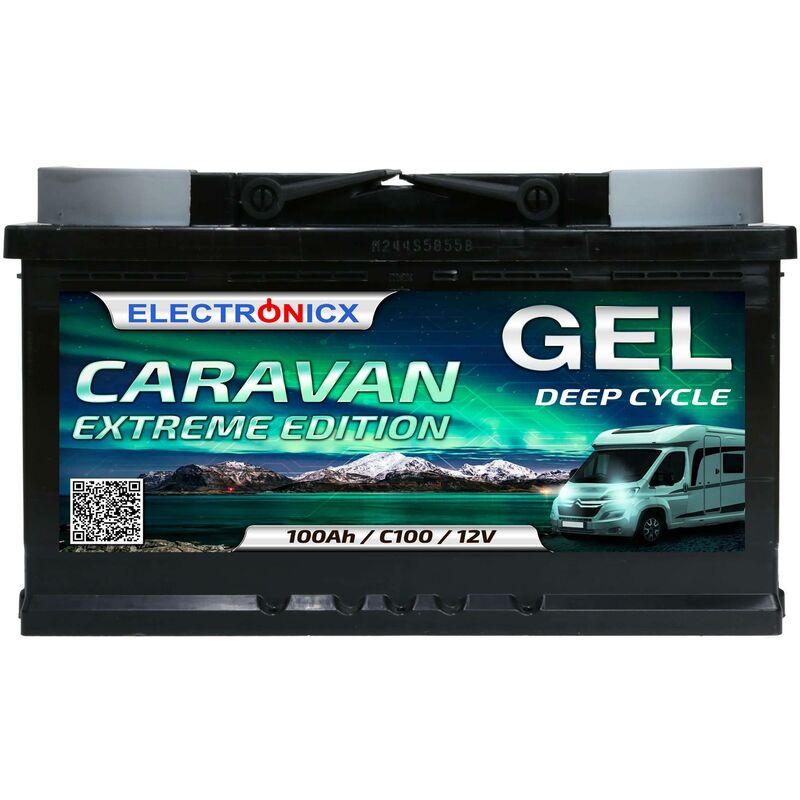 Electronicx Caravan EXTREME Edition GEL Batterie 100 AH 12V