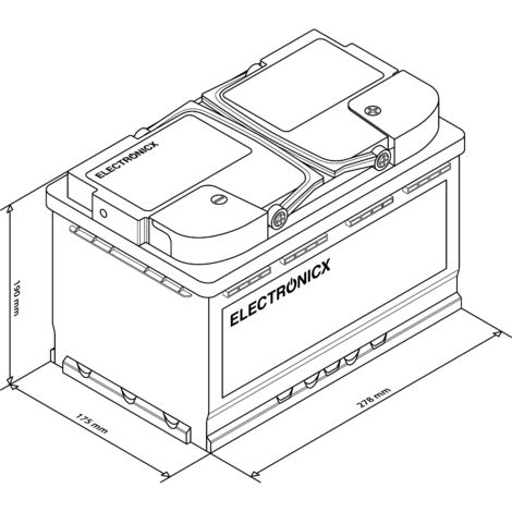 Electronicx Marine Edition Batterie AGM 100 AH 12V Boot Schiff Versorgungsbatterie (1/5)