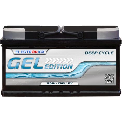 Electronicx Edition Gel Batterie 120 AH 12V Wohnmobil Boot Versorgung