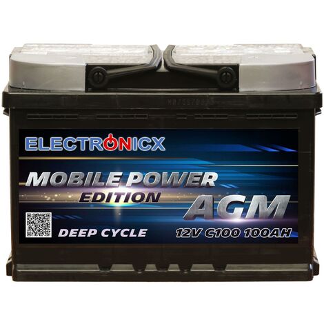 Electronicx Mobile Edition Batterie AGM 100 AH 12V