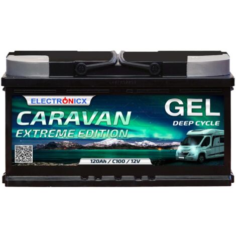 Electronicx Caravan EXTREME Edition Gel Batterie 120 AH 12V Wohnmobil Boot Versorgung