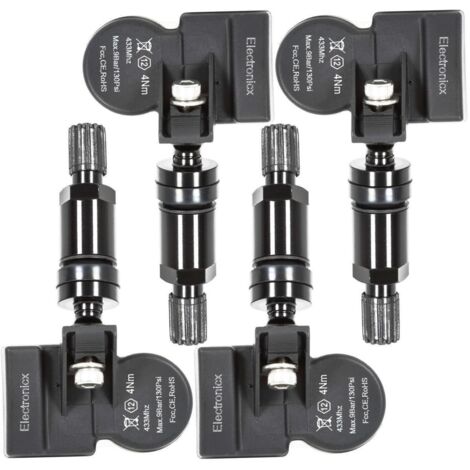 4 Reifendrucksensoren RDKS Sensoren Metallventil Schwarz für Lada Kalina 05.2013-12.2020 (1/5)