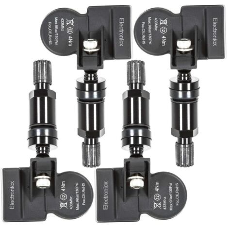 4 Reifendrucksensoren RDKS Sensoren Metallventil Schwarz für Infiniti EX37 01.2008-12.2013 (1/5)