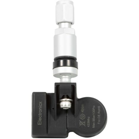 4 Reifendrucksensoren RDKS Sensoren Metallventil Silber für Fiat Panda 11.2011-12.2020 (1/5)