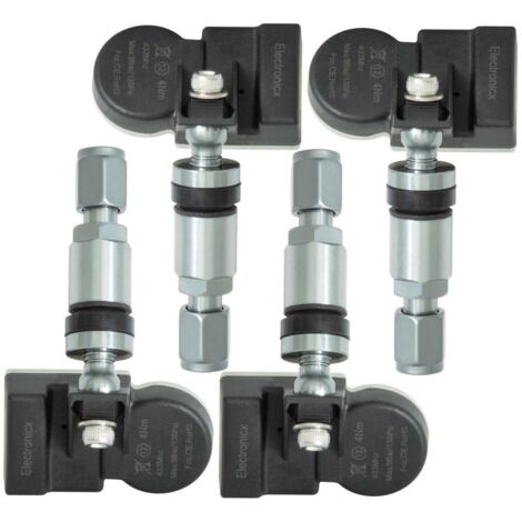 4 Reifendrucksensoren RDKS Sensoren Metallventil Gunmetal für Volkswagen Touran 5T 01.2010-12.2021 (1/5)