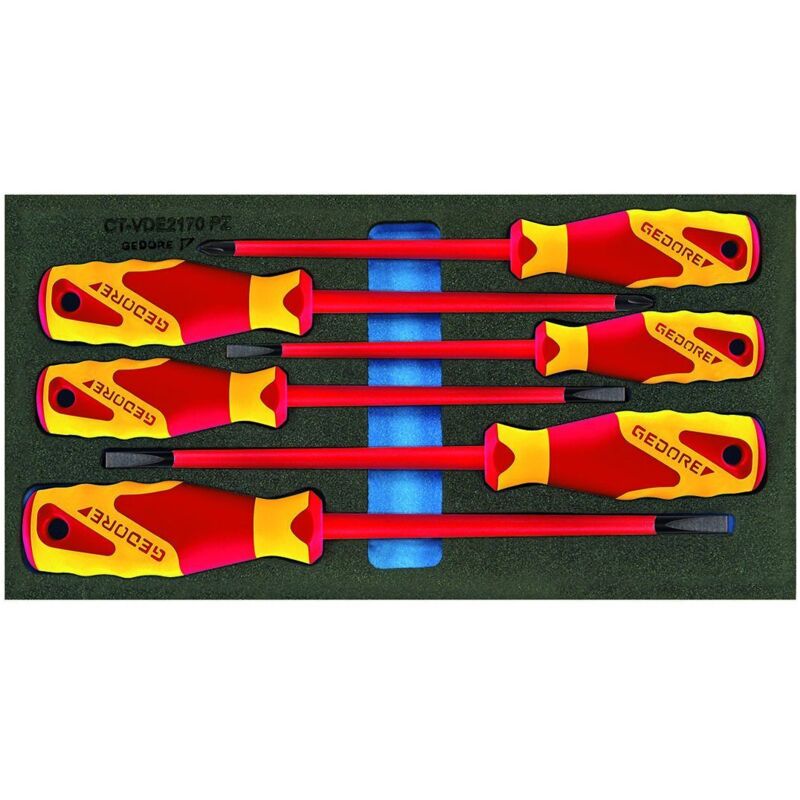 Tournevis à Fente Gedore Red - Lame 10mm, Longueur 322mm, Manche Ergonomique 2 Composants