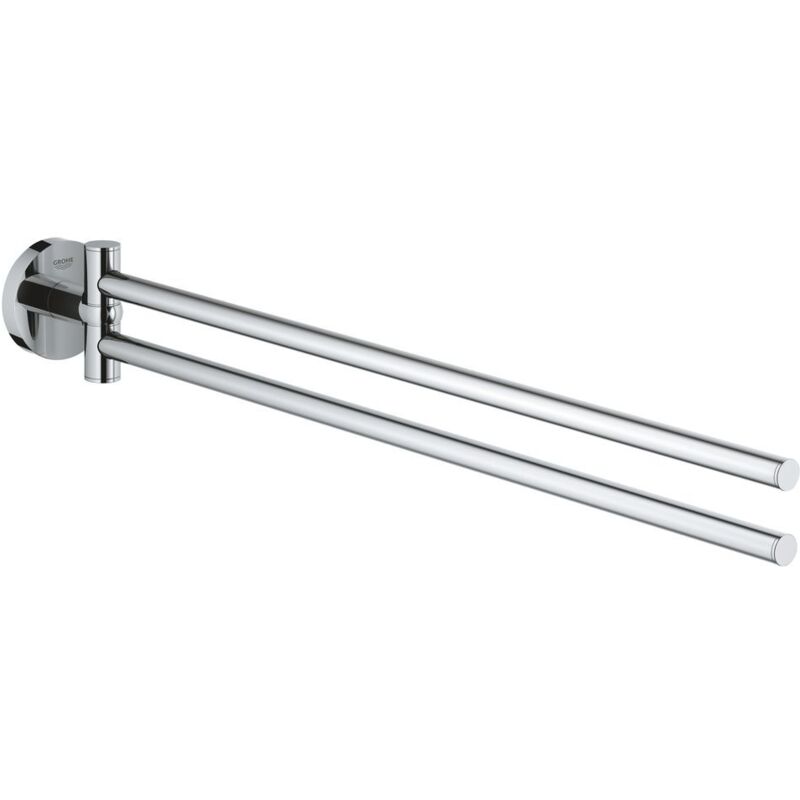 Porte Serviettes Sur Pied Ravina Wenko - Séchoir 2 Niveaux Acier Inox & Verre Sécurité 40x80x20 Cm