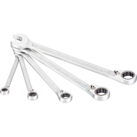 Jeu de clés à cliquet à douilles 606/5, 5 pièces, SW 8-19 mm, à changement rapide
