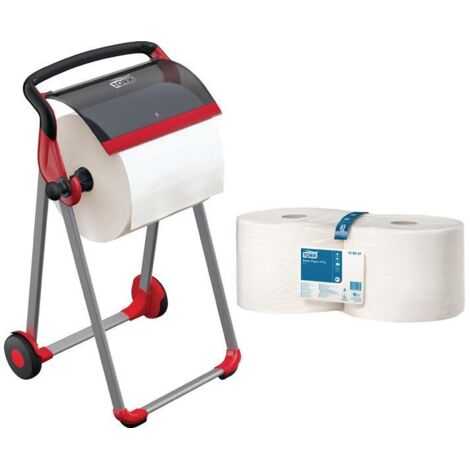 Ensemble de distributeurs de papier H1006xL646xP530 mm en plastique/métal (1/2)