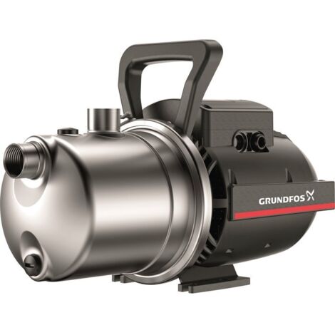 Grundfos – Pompe de surface JP 5-48 – Auto-amorçante jusqu'à 8m – Débit 3.600L/h – Tension 230V – Raccord inox – Câble 1,5m avec fiche Schuko (1/6)