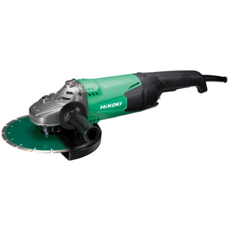 Hikoki – Meuleuse 230mm 2000W – Moteur protégé contre la poussière – Verrouillage broche pour changement rapide – Pour béton armé