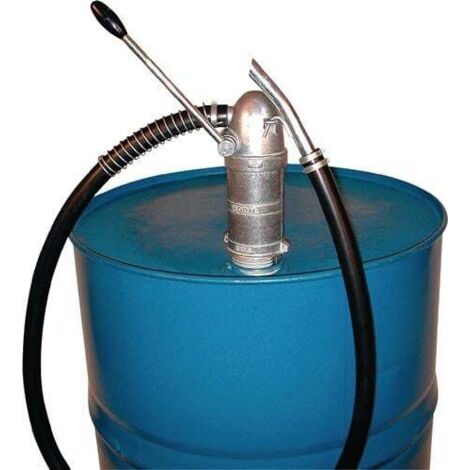 Pompe à main à piston en zinc, capacité 0,25 l/ coup, adaptée pour le diesel, le fioul (1/4)
