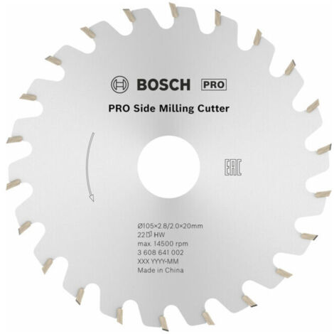 Fraise à disque 22 20 mm 2,8 mm Bosch -3608641002 (1/5)