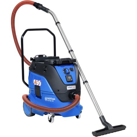 Nilfisk – Aspirateur professionnel eau et poussière 30L – Dépression 250 mbar – Moteur 1400W – InfiniClean pour chantiers humides - 33-2L