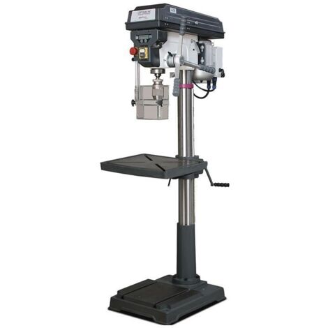 Optimum – Perceuse à colonne 30 mm – 1,1 kW 400V – 9 vitesses – Affichage digital – Précision de rotation 0,02 mm – Pour acier et matériaux durs - D33PRO