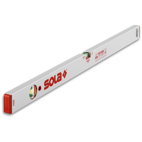 Niveau à bulle AZB 20 cm en aluminium argenté 0,5 mm/m 0,50 mm/m