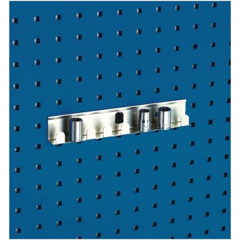 Support de clé à douille B.270mm 8 emplacements pour embouts de 1/2 pouce pour plaques perforées (1/4)
