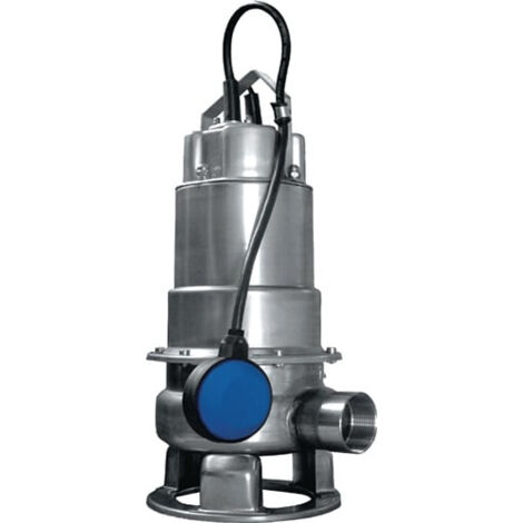 FP – Pompe submersible pour eaux usées – Acier inoxydable – Débit 24000 l/h – Hauteur de refoulement 7 m – Puissance 880 W – Longueur câble 10 m (1/5)