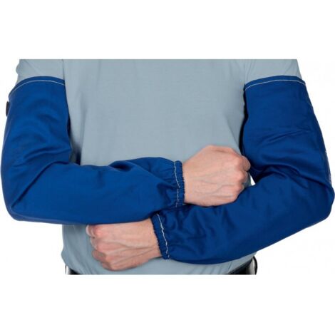 Manchettes de protection pour soudeur Fire Fox™ L. env. 52 cm, bleu