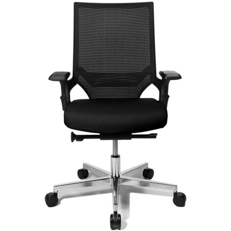 Chaise de bureau pivotante Punktsynchr. T.noir/noir 450-550mm (1/4)