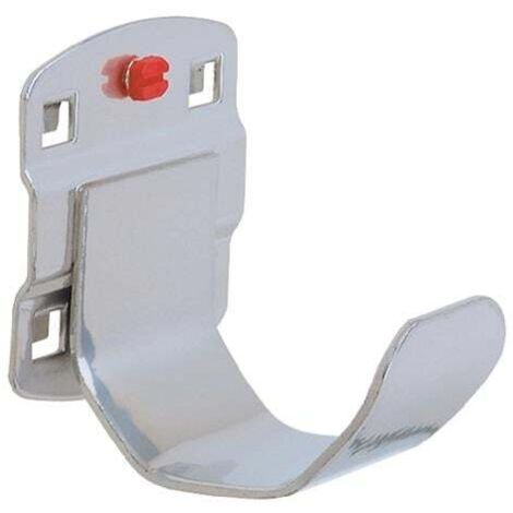 Support de tube D60xB35mm, finition galvanisée, pour plaques perforées, 2 pièces par bouteille. (1/5)
