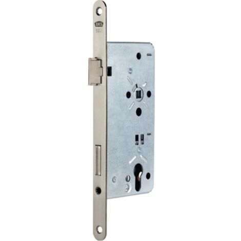 Serrure à crochet pour porte d'entrée 0024 PZW 22/65/92/10mm DIN L argentée rd