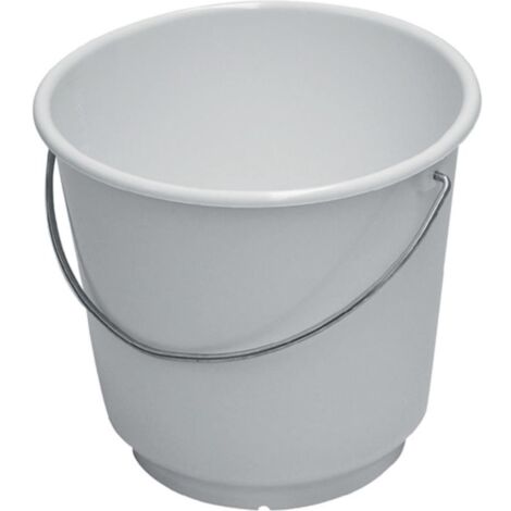 Seau 10 l polyéthylène blanc compatible alimentaire D. 290 mm hauteur 260 mm LOCKWEILER (1/2)