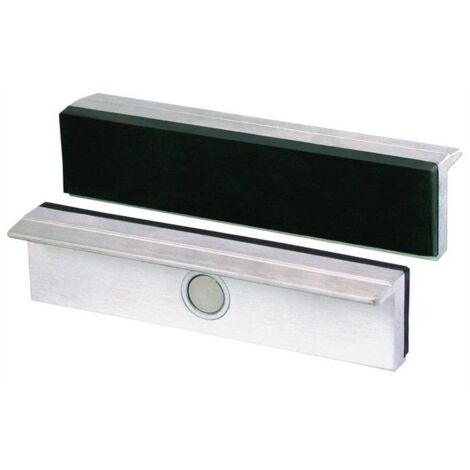 Protection de morsure pour étau de type G pour mâchoires de 140 mm, revêtement en caoutchouc, en aluminium. (1/4)