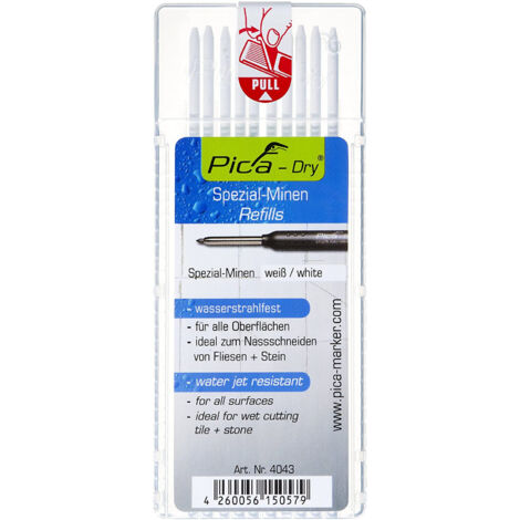 Set de mine pour marqueur de trou profond Dry blanc Pica