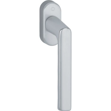 Poignée de fenêtre Hamburg 0700L/U26 Aluminium F1 Aluminium argenté 32-42mm Standard