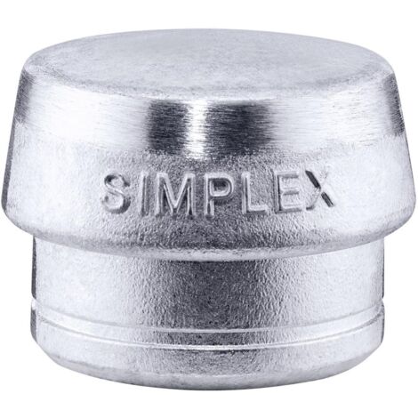 Tête de marteau simplex, diamètre de la tête 80 mm, métal doux, argent, dur
