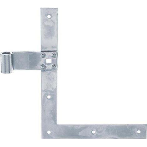 Coin d'angle pour fenêtre, dimensions 250x200 mm, largeur 30 mm, épaisseur 3 mm, galvanisé, verni, avec passe-raccords, rectifié. (1/4)