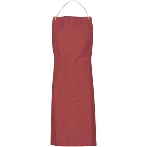 Tablier en toile, env. 100x80 cm, rouge brun (1/5)