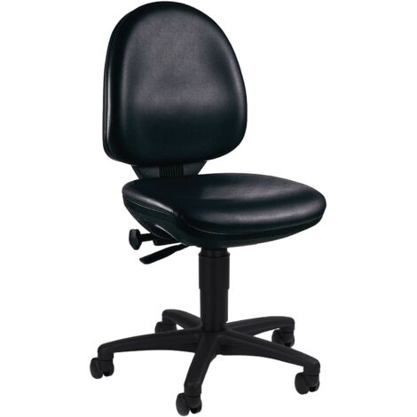 Chaise de bureau tournante TEC 50 R avec rembourrage en cuir synthétique, hauteur réglable 420-550 mm (1/3)