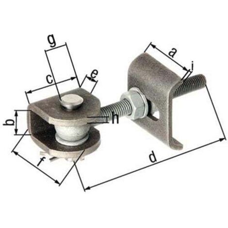 Ceinture de fixation 50x20x45x120x25x45x6x5mm STA brut Btl. (1/4)