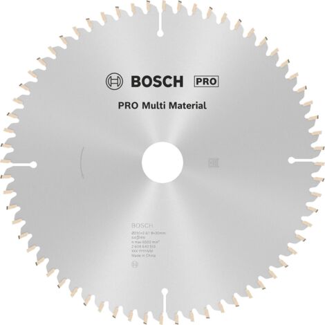 Lame de scie circulaire Bosch MultiMaterial 230x2,4x30 64Z - 2608640513 (1/5)