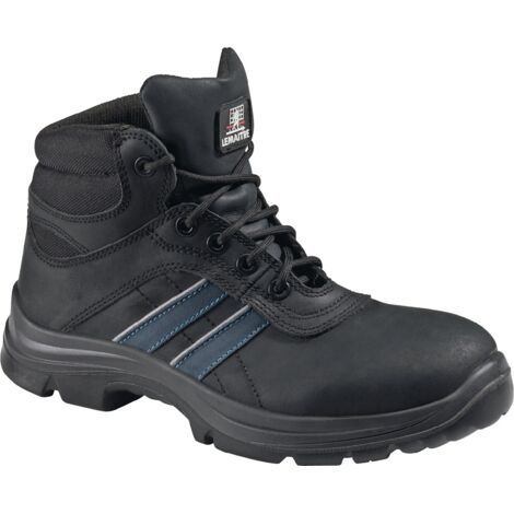 Bottes de sécurité Andy High taille 40 noir/bleu S3 SRC EN20345 Cuir (1/5)