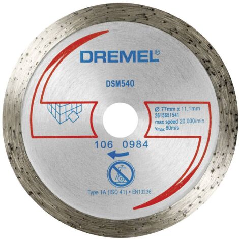 Disque de coupe diamant 115mm – Pour carrelage et béton – Alésage 22.23mm – Coupe nette sans éclat – DREMEL® DSM20 (1/10)